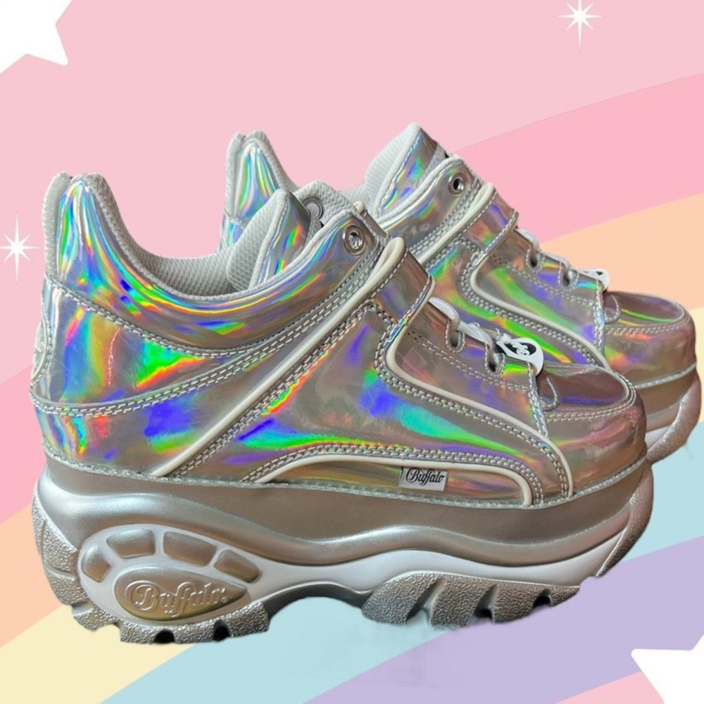 Buffalo Women's Holographic Platform Sneakers